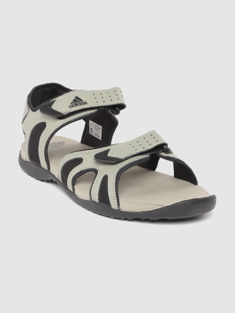 

ADIDAS Men Mint Green & Black Colourblocked Bentton II Sports Sandals