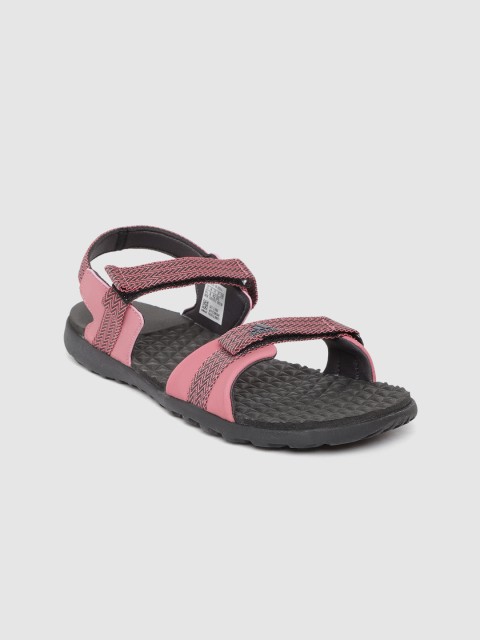 

ADIDAS Women Pink & Charcoal Grey Elevate 2018 Woven Design Sports Sandals