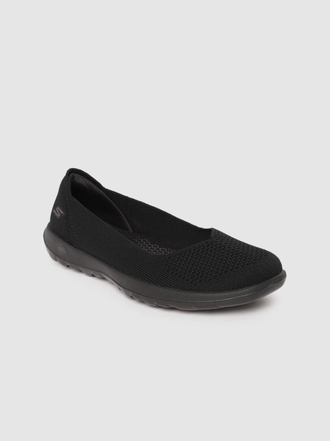 

Skechers Women Black GO WALK LITE MOONLIGHT Walking Shoes