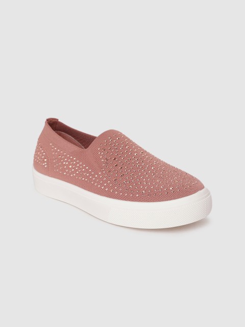 

Skechers Women Pink POPPY STUDDED AFFAIR Slip-On Sneakers