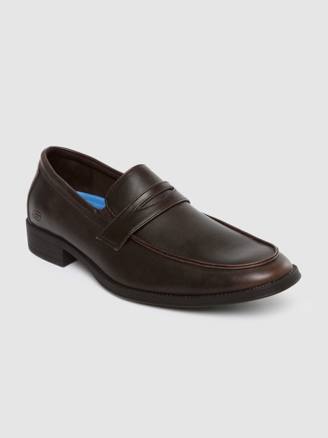 

Skechers Men Brown Solid LARKEN Formal Loafers