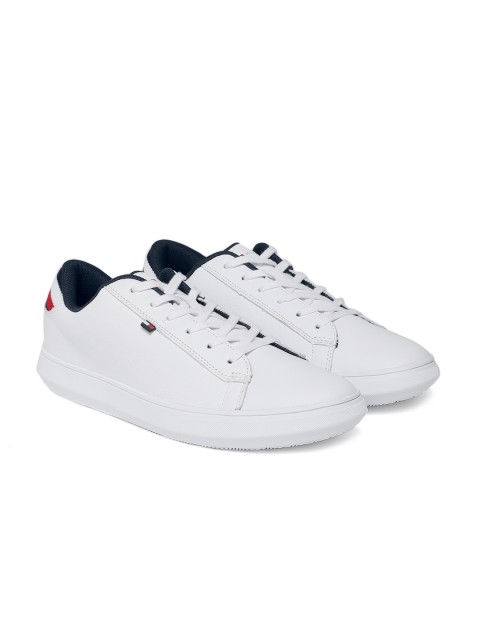 

Tommy Hilfiger Men White Essential Leather Sneakers
