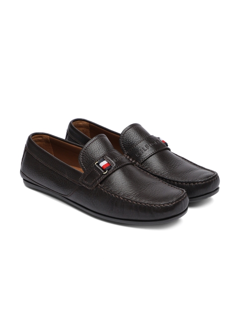 

Tommy Hilfiger Men Coffee Brown Leather Loafers