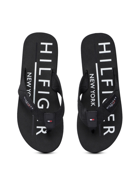 

Tommy Hilfiger Men Black Solid Thong Flip-Flops