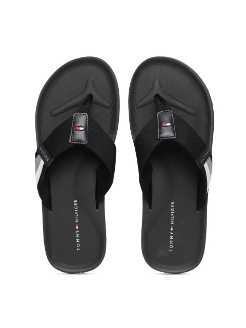 

Tommy Hilfiger Men Black Solid Thong Flip-Flops
