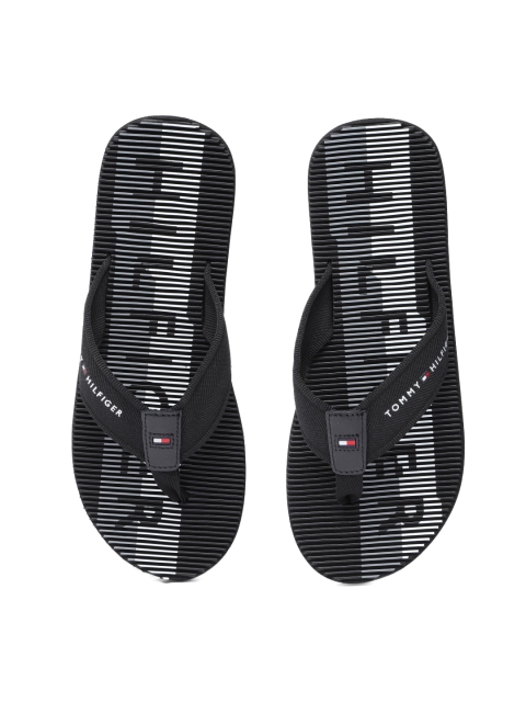 

Tommy Hilfiger Men Black Printed Thong Flip-Flops