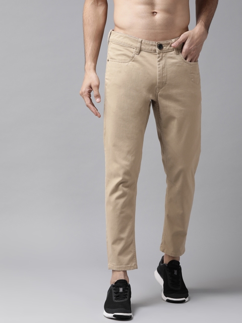 

Roadster Men Beige Regular Fit Solid Chinos