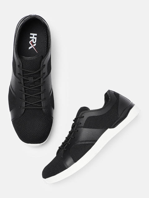 

HRX by Hrithik Roshan Men Black Skate Street Sneakers