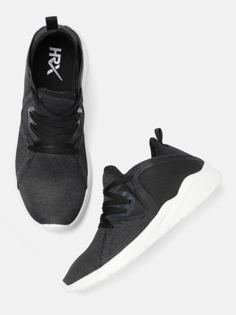 

HRX by Hrithik Roshan Men Black Skate Street Sneakers