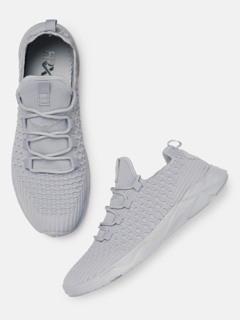 

HRX by Hrithik Roshan Men Grey 3D Knit Slip On Shoes