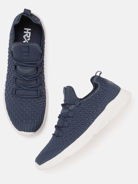 

HRX by Hrithik Roshan Men Blue 3D Knit Slip On Shoes