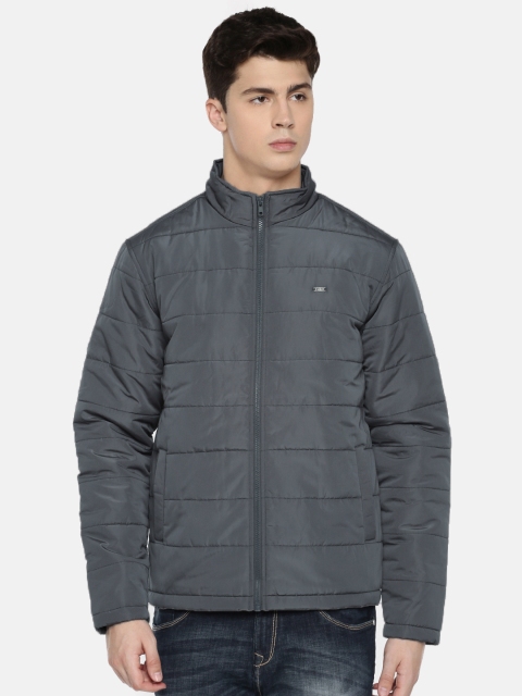 

Parx Men Grey Solid Padded Jacket