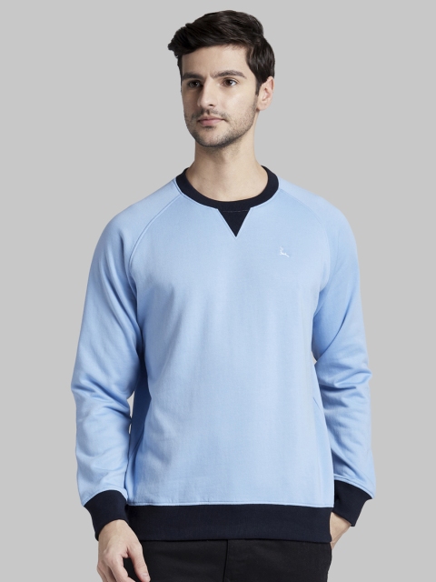 

Parx Men Blue Solid Sweatshirt