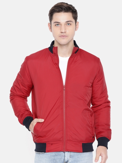 

Parx Men Red Solid Sporty Jacket