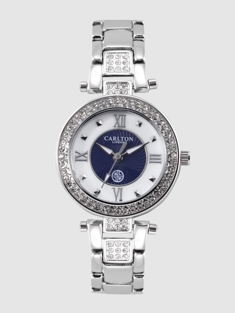 

Carlton London Women Blue & White Analogue Watch CL005SBLS