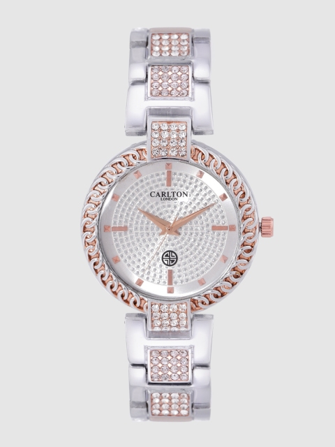 

Carlton London Women Silver-Toned Analogue Watch CL007RSIST