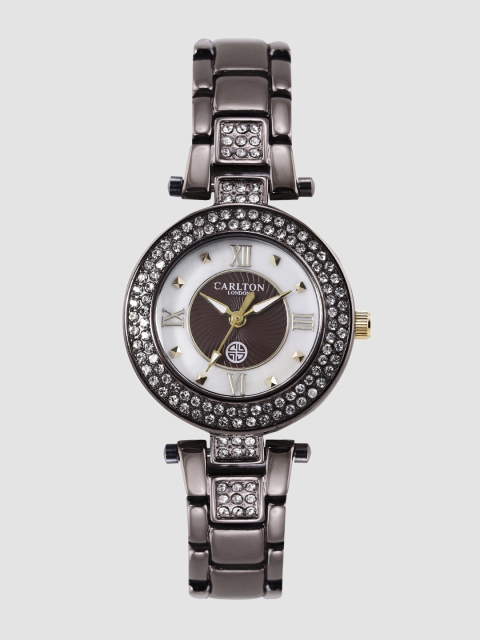 Women Brown & White Analogue Watch CL005BBRB