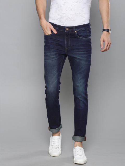 

Louis Philippe Jeans Men Navy Blue Albert Super Slim Fit Low-Rise Clean Look Jeans