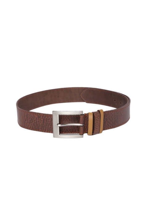 

Fastrack Men Brown Textured Genuine Leather Belt