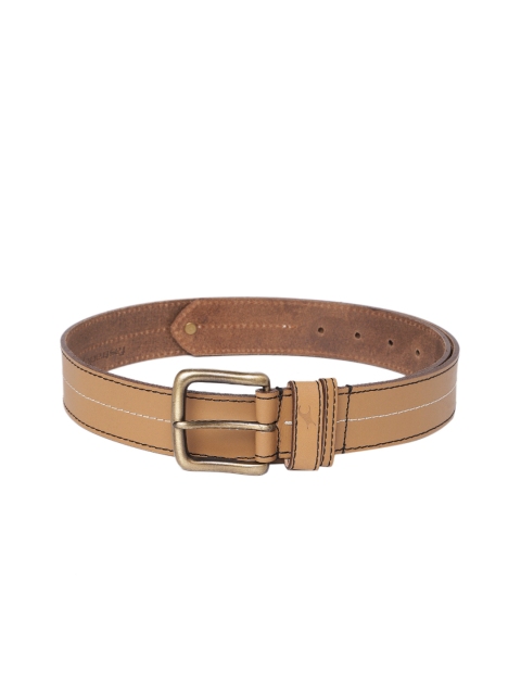 

Fastrack Men Tan Solid Belt