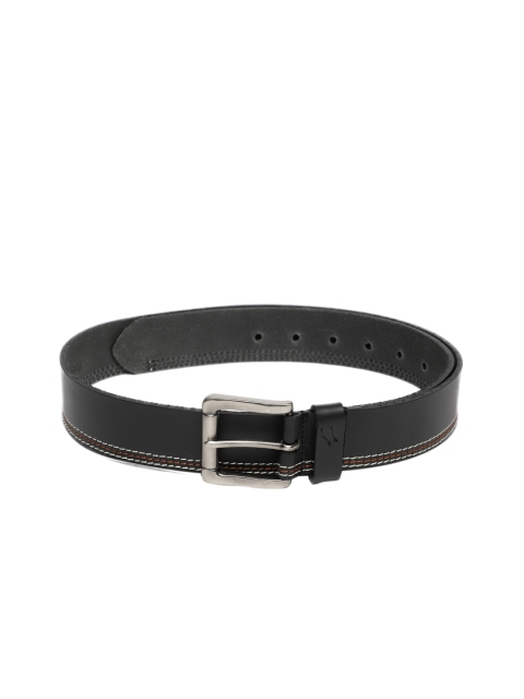 

Fastrack Men Black Solid Belt