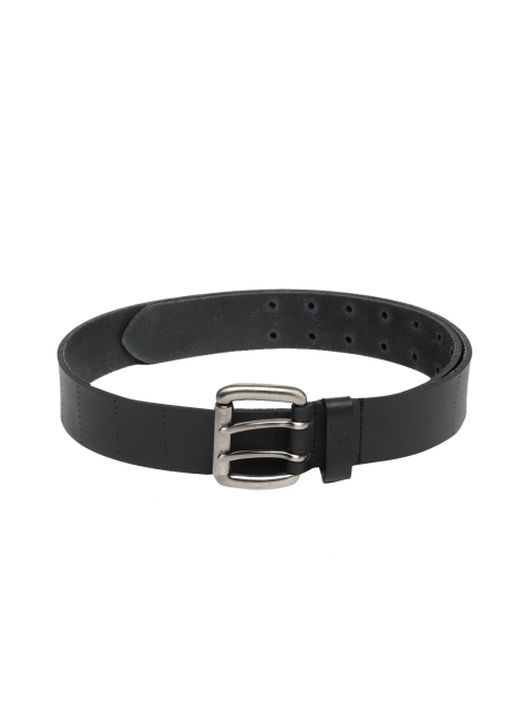 

Fastrack Men Black Solid Belt