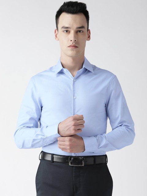 

Marks & Spencer Men Blue Regular Fit Solid Formal Shirt