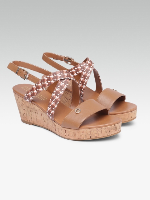 

Tommy Hilfiger Women Coffee Brown Solid Sandals