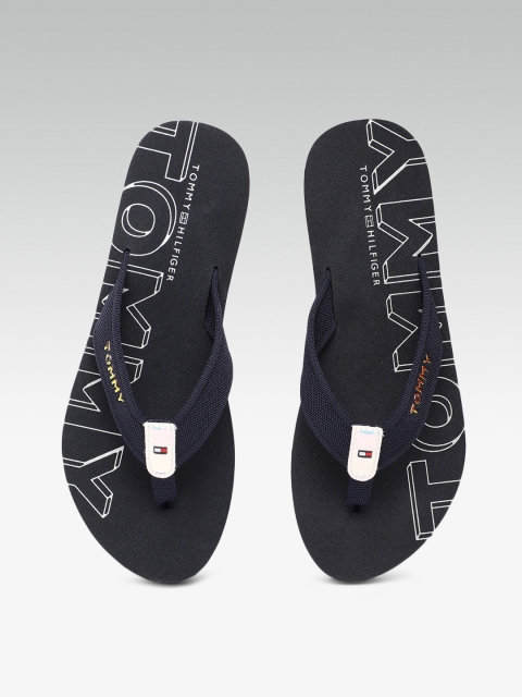 

Tommy Hilfiger Women Navy Blue Printed Flip Flops