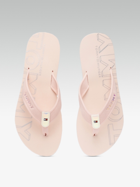 

Tommy Hilfiger Women Pink Printed Thong Flip Flops