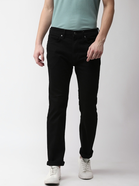 

Marks & Spencer Men Black Straight Fit Low-Rise Clean Look Stretchable Jeans