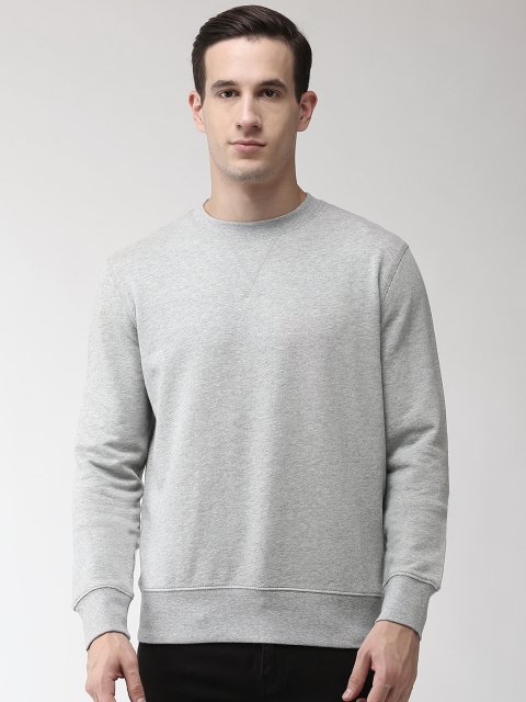 

Marks & Spencer Men Grey Melange Solid Sweatshirt
