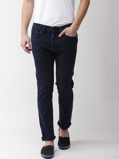 

Marks & Spencer Men Navy Blue Slim Fit Mid-Rise Clean Look Stretchable Jeans