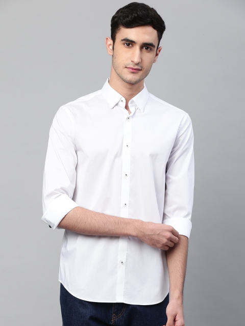 

Marks & Spencer Men White Regular Fit Solid Casual Shirt