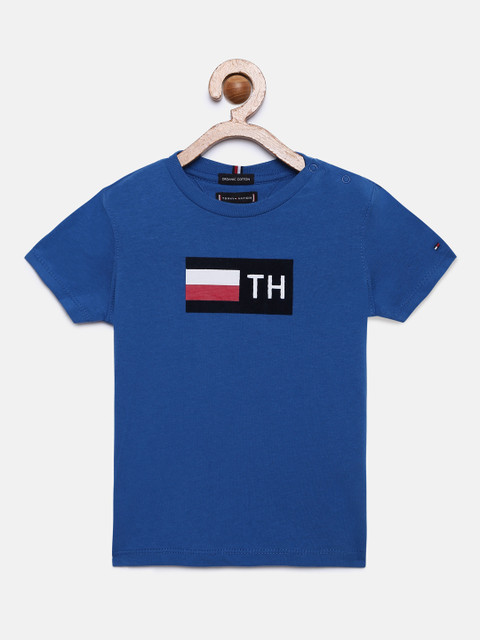 

Tommy Hilfiger Boys Blue Printed Round Neck T-shirt
