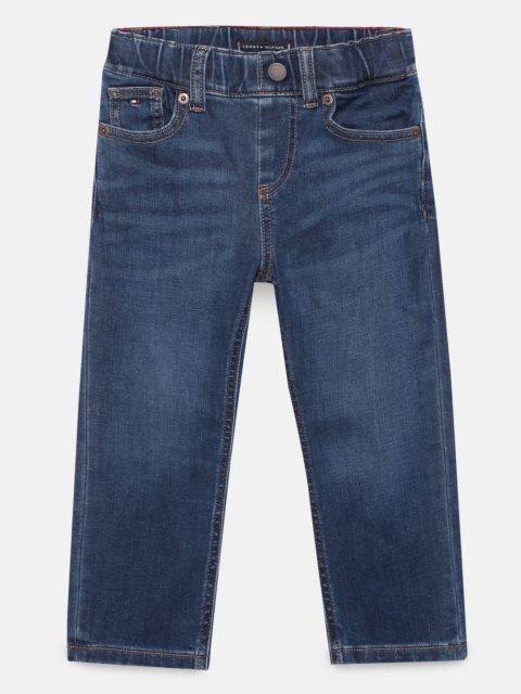 

Tommy Hilfiger Boys Navy Blue Straight Fit Light Fade Stretchable Jeans