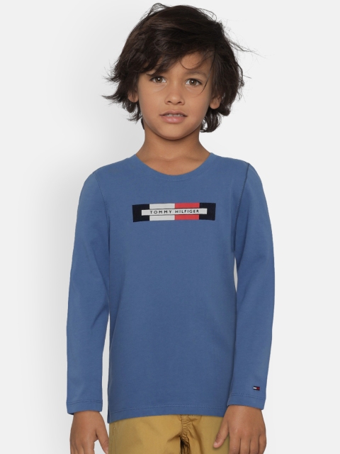 

Tommy Hilfiger Boys Blue Printed Round Neck T-shirt