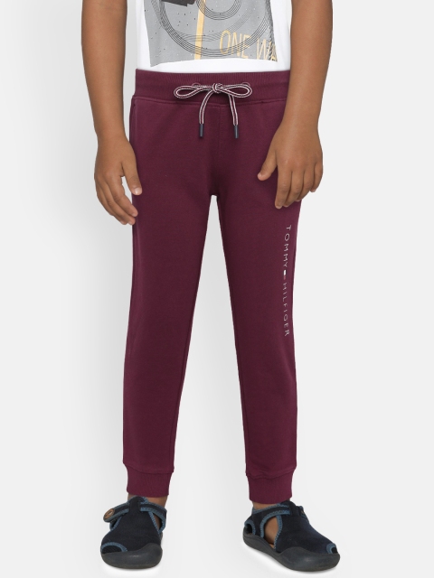 

Tommy Hilfiger Boys Maroon Joggers