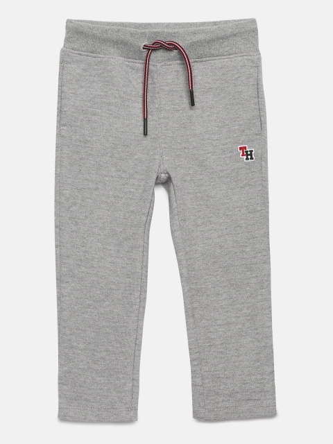 

Tommy Hilfiger Boys Grey Solid Track Pants