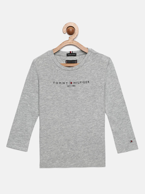 

Tommy Hilfiger Boys Grey Printed Round Neck T-shirt