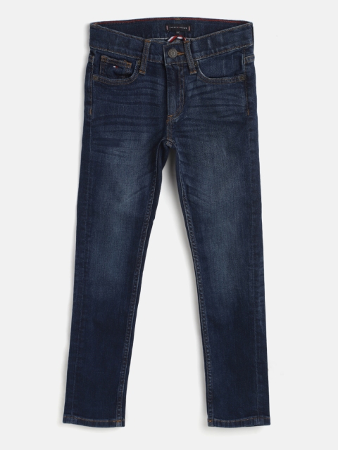 

Tommy Hilfiger Boys Navy Blue Slim Fit Light Fade Stretchable Jeans