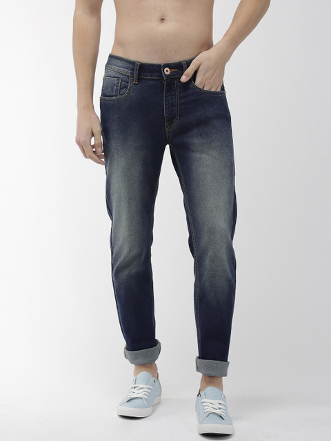 

Flying Machine Men Blue Micheal Slim Tapered Fit Mid-Rise Clean Look Stretchable Jeans