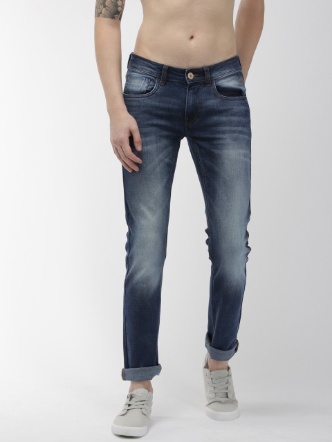 

Flying Machine Men Blue & Blue Jackson Skinny Fit Low-Rise Clean Look Jeans