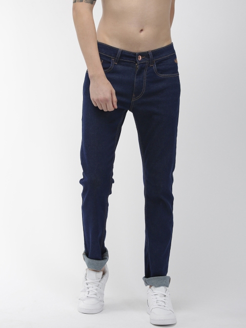 

Flying Machine Men Blue Michael Slim Tapered Fit Mid-Rise Clean Look Stretchable Jeans