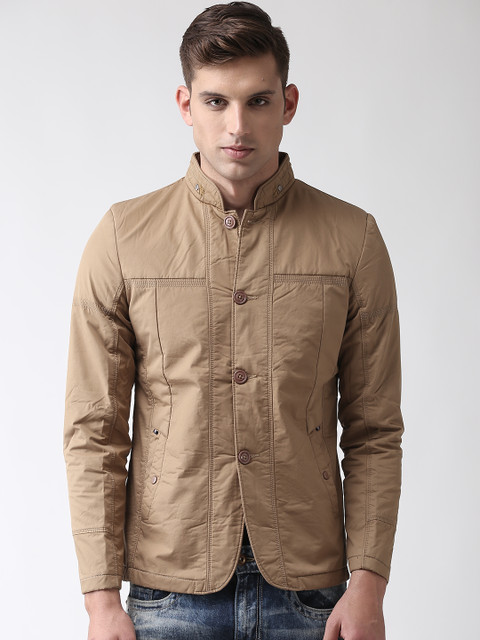 

Fort Collins Men Brown Solid Tailored Jacket
