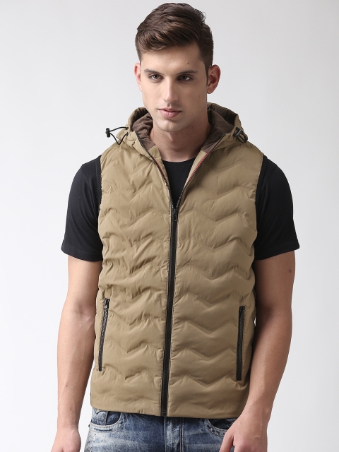 

Fort Collins Men Khaki Solid Hooded Padded Jacket