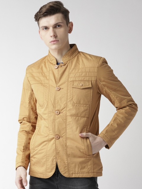 

Fort Collins Men Khaki Solid Tailored Jacket