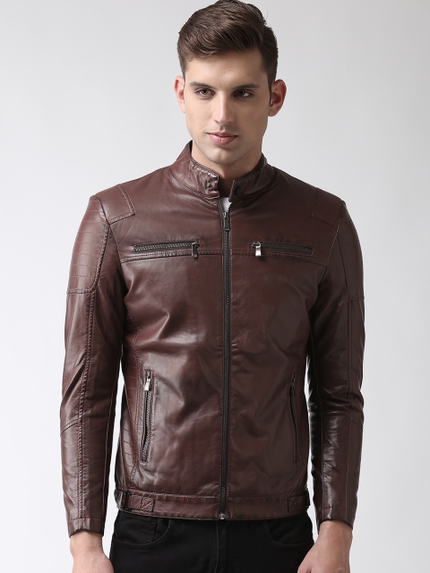 

Fort Collins Men Brown Solid Tailored Jacket