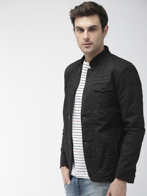 

Fort Collins Men Black Solid Jacket