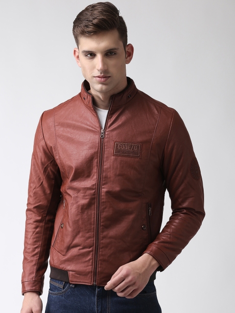 

Fort Collins Men Brown Solid Tailored Jacket